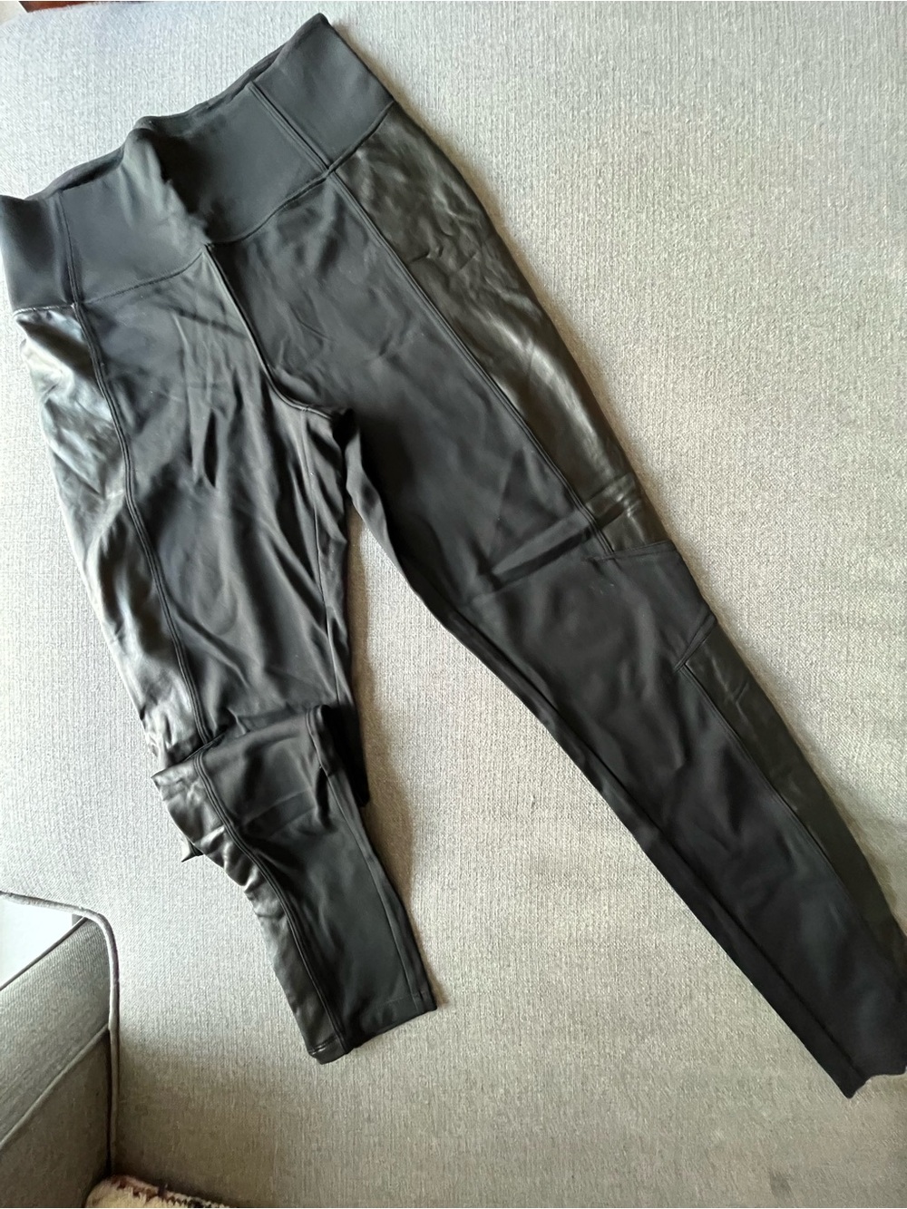 Athleta Black Delancey-Shine Moto Tight